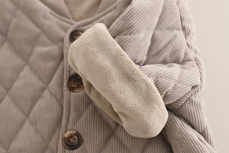 Abbigliamento invernale caldo per bambini 2025, per ragazzi e ragazze, elegante pile spesso, abbigliamento da casa, completo due pezzi_voghion.com