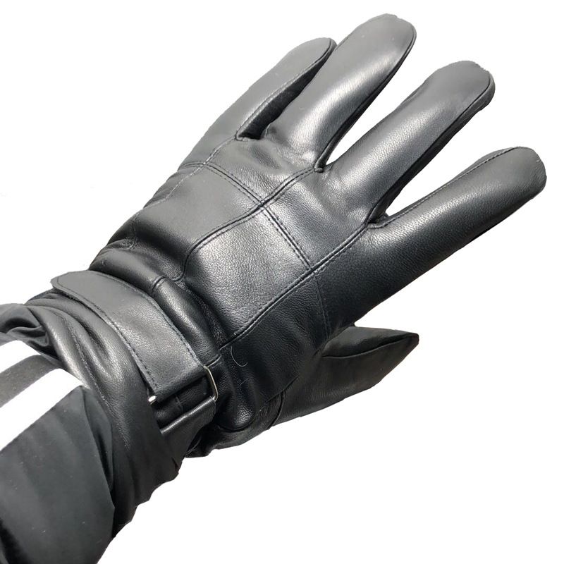 Guanti da equitazione invernali da uomo, spessi e caldi, in vera pelle di pecora con doppio strato e pile_voghion.com