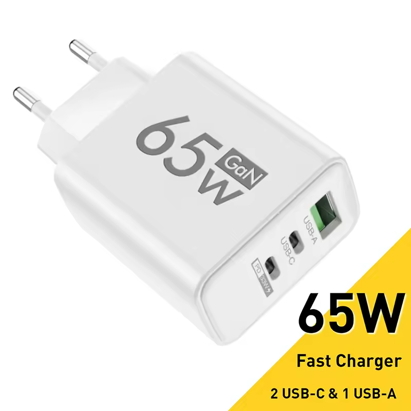 65W GaN Type C USB Fast Charging Phone Power Adapter For IPhone Samsung Xiaomi Quick Charge Wall Charger_voghion.com