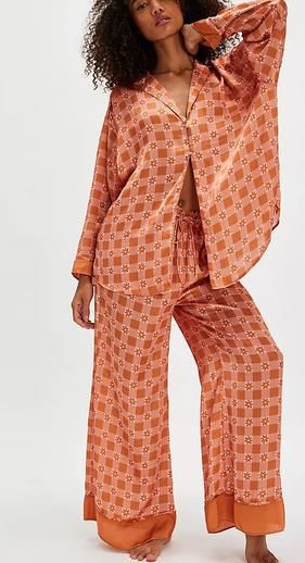 Women's Sleepwears Silk Satin Printed Home Clothes Suit Home Clothes Suit_voghion.com