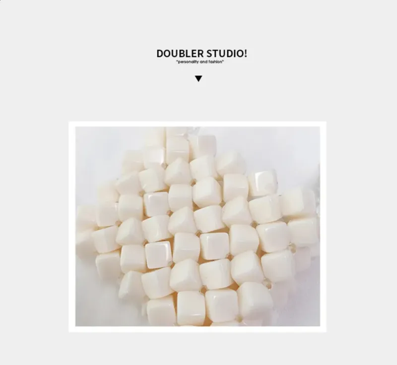 Borsa a tracolla trasparente estiva 2025 da donna con perline 3D, borse colorate a forma di rossetto, versatili alla moda, in gelatina dolce_voghion.com