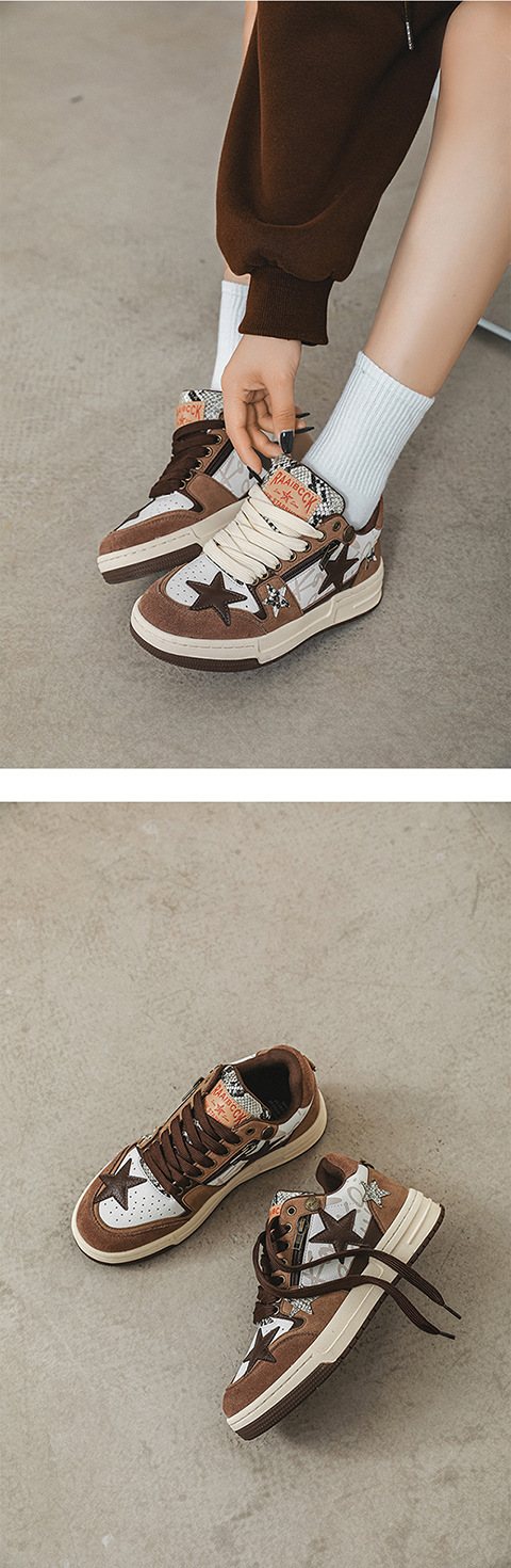 Neue Nischen-Skate-Schuhe für Liebhaber von Star-Schuhen, lässige japanische Schnür-All-Match-Schuhe, Flut_voghion.com