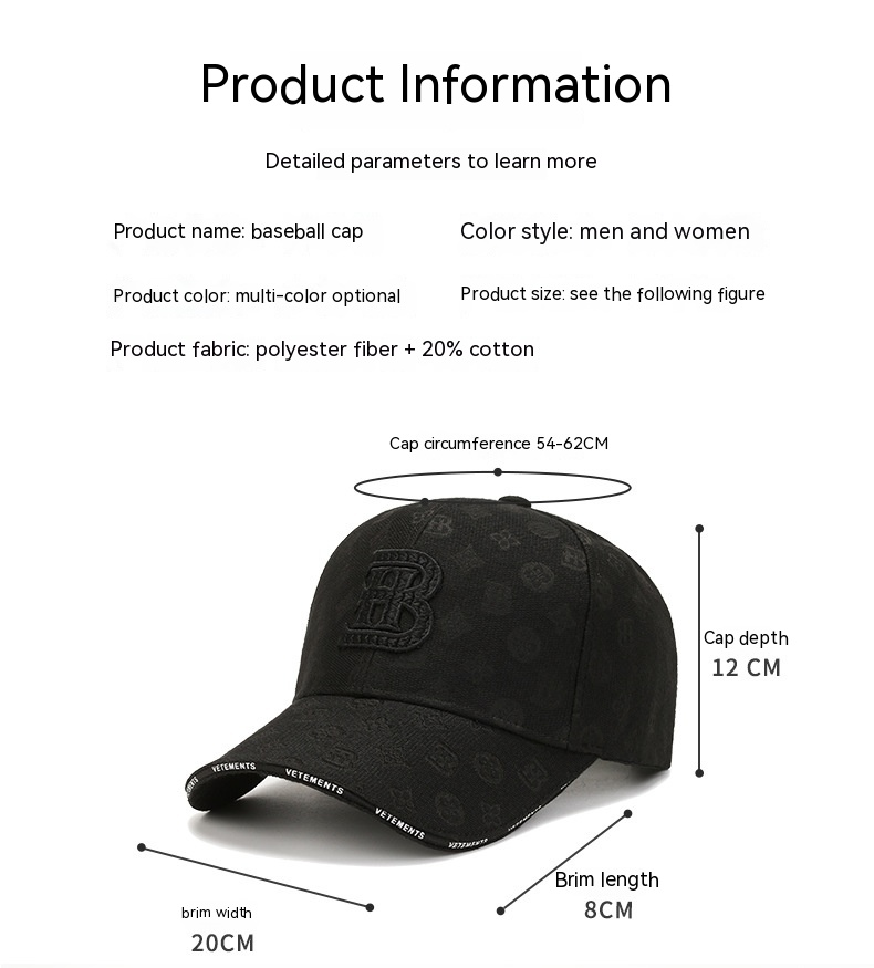Chapeau de Baseball pour femmes, nouveau chapeau polyvalent pour les saisons d'automne et d'hiver, grande circonférence de la tête, chapeau en langue de canard, 2023_voghion.com