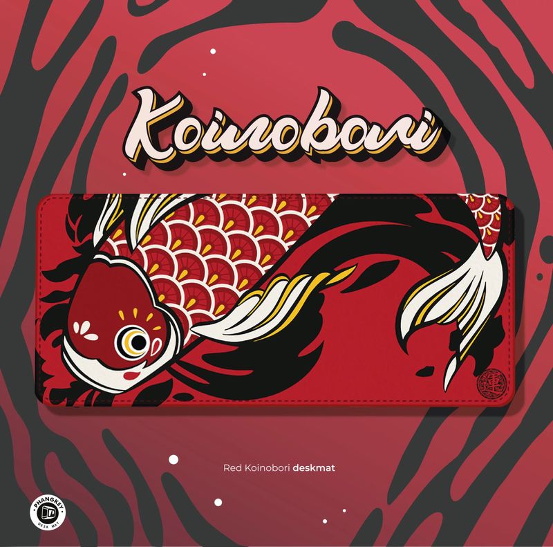 Unbeatable Quality Koinobori Carp Streamer Mouse Oversized Waterproof Japanese Style Traditional E-Sports Notebook Classy Desk Pad DIY_voghion.com