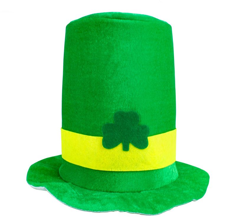 Cappello irlandese di San Patrizio con barba a trifoglio, cappello a cilindro per festa di Carnevale, spettacolo Topper_voghion.com