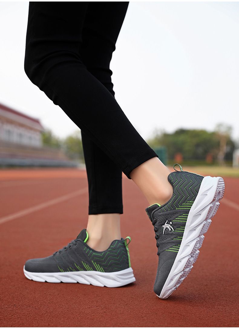 Zapatos deportivos de marca para mujer primavera 2024 nuevos zapatos para correr transpirables de malla informales ligeros, zapatos con cuerda para saltar de suela suave_voghion.com