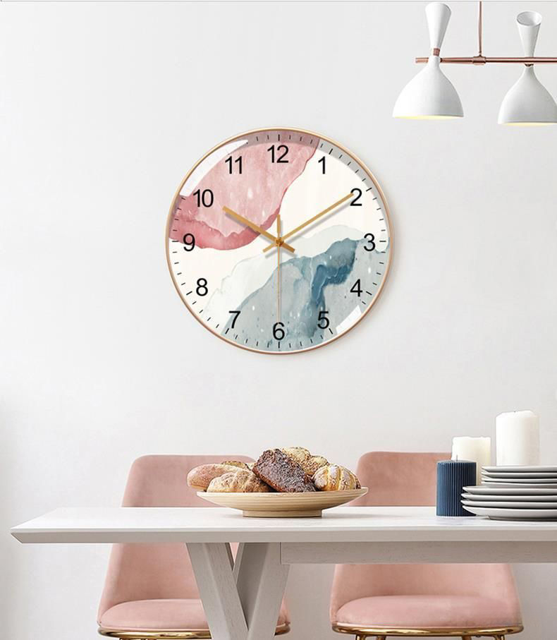 Orologio da parete silenzioso creativo, moderno, elegante, alla moda, leggero, di lusso, per soggiorno, alimentato a batteria_voghion.com