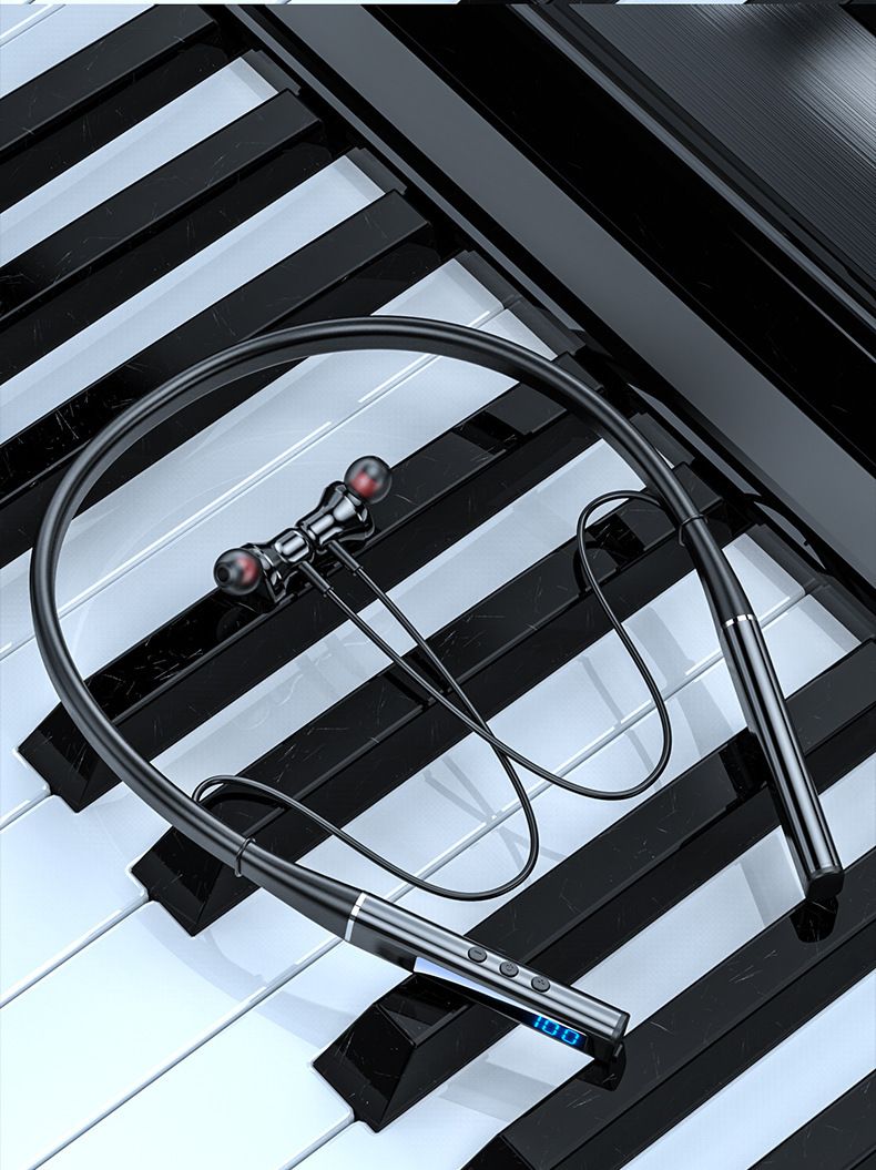 Bezprzewodowe słuchawki Bluetooth z pałąkiem na szyję i dźwiękiem Hi-Fi, trybem gamingowym o niskim opóźnieniu, zasięgiem 15 m, wodoodpornością IPX5, czasem odtwarzania do 8 godzin_voghion.com