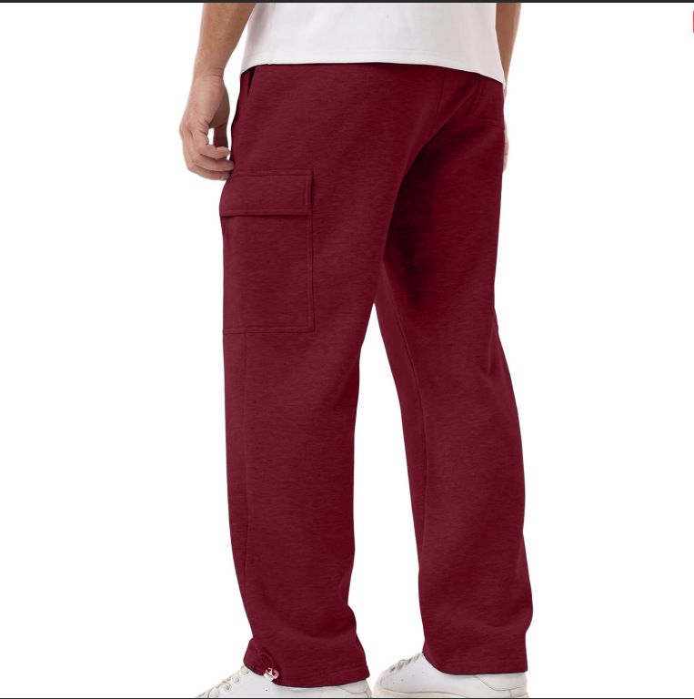 Lässige Jogginghose für Herren mit Fleecefutter und mehreren Taschen – bequeme Jogginghose mit geradem Bein für den Alltag_voghion.com