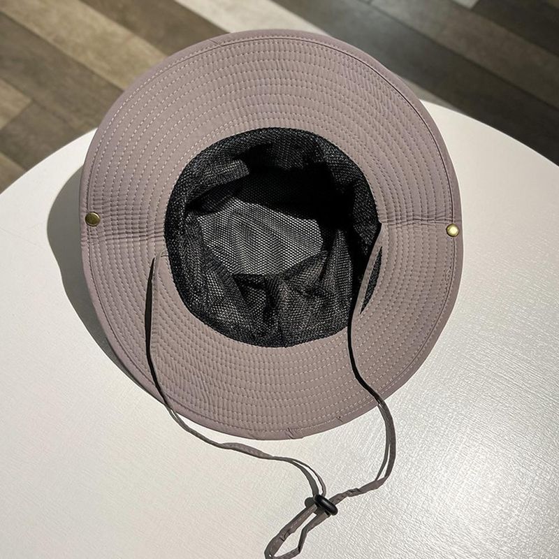 Vendita calda secchiello per uomo estate all'aperto pesca escursionismo parasole sole cappello da pescatore pieghevole snapback protezione UV maschio safari cap_voghion.com