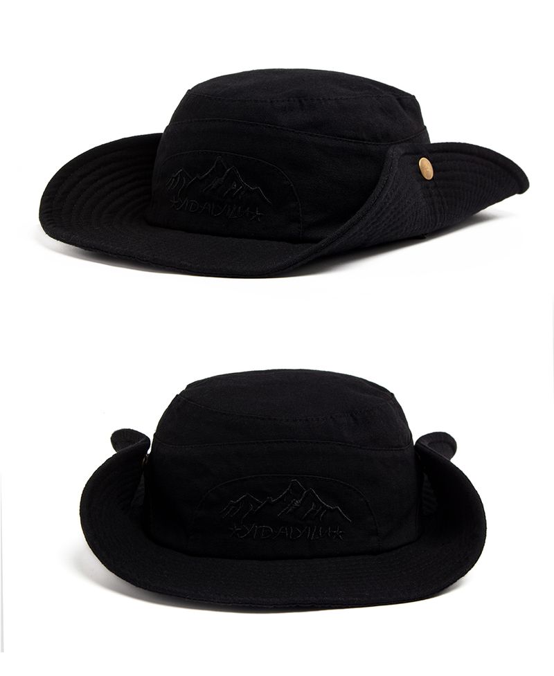 Mode CNTANG Sommer Outdoor Eimer Männer Baumwolle Dschungel Angeln Hut Wandern Reise Panama Cap Strand Sonnenschutzkappen für Männer_voghion.com