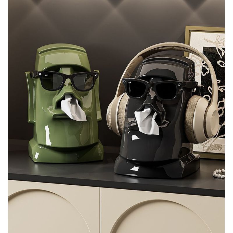 Caja de pañuelos de alta gama, multiusos, creativa y original para decoración de sala de estar, soporte para gafas y auriculares._voghion.com