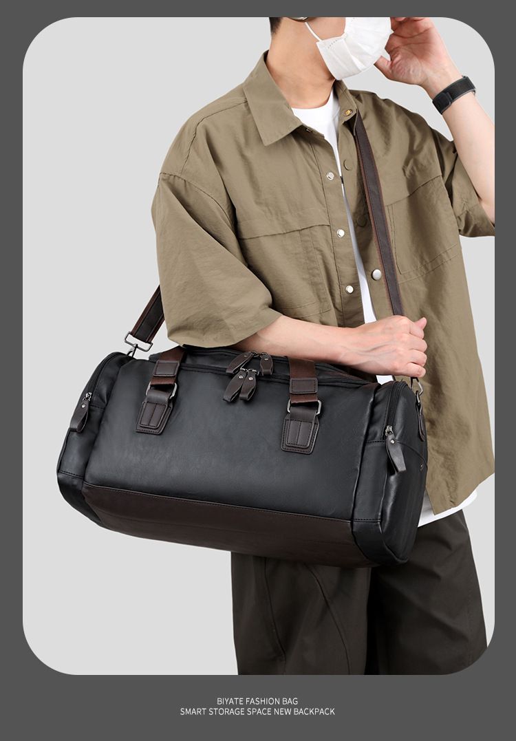 Men's Travel Bag, Business Trip, Leisure, Hand Luggage Bag, Large Capacity, Dry And Wet Separation, Fitness Bag_voghion.com