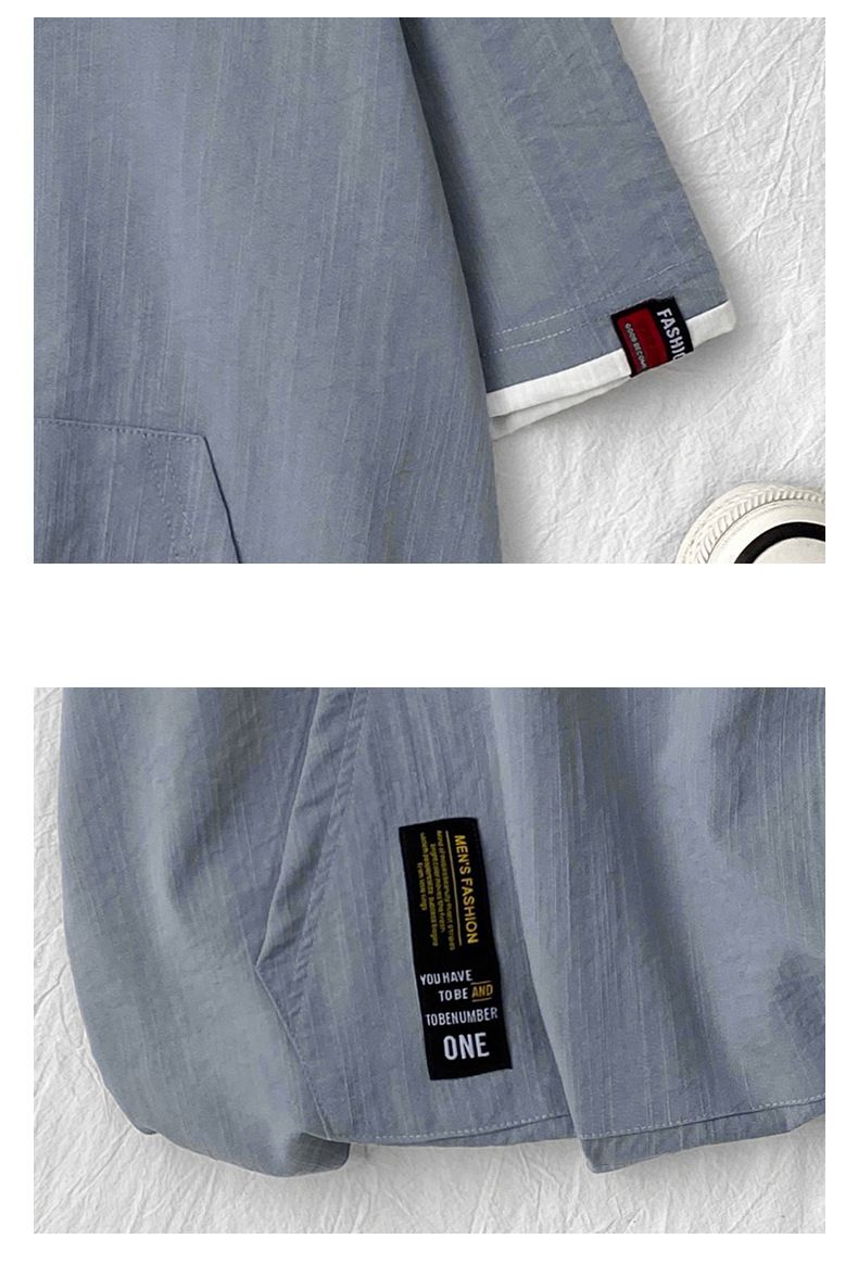 Felpa con cappuccio casual da uomo a maniche corte – Top estivo traspirante e dalla vestibilità ampia_voghion.com