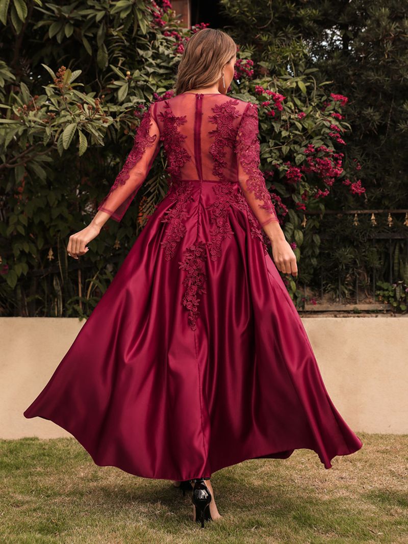 Damenbekleidung Independent Station Lace Swing Sexy Langer Rock Trailing Bankett Abendkleid Neuer Stil_voghion.com