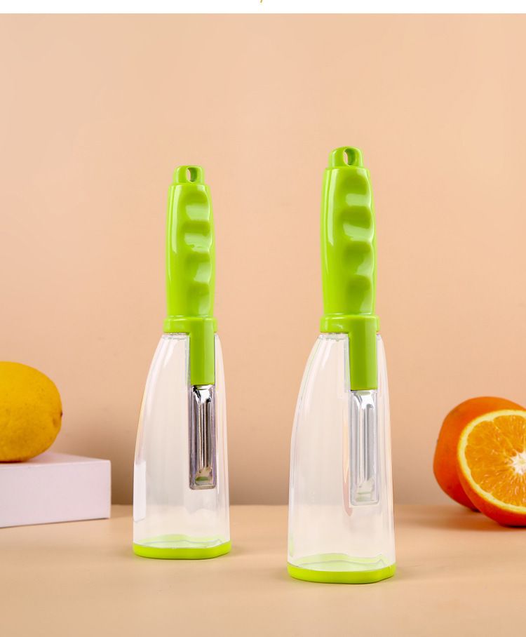 Multi-Purpose Peeler With Storage Container - Kitchen Vegetable Peeler For Potatoes, Carrots & Fruits_voghion.com