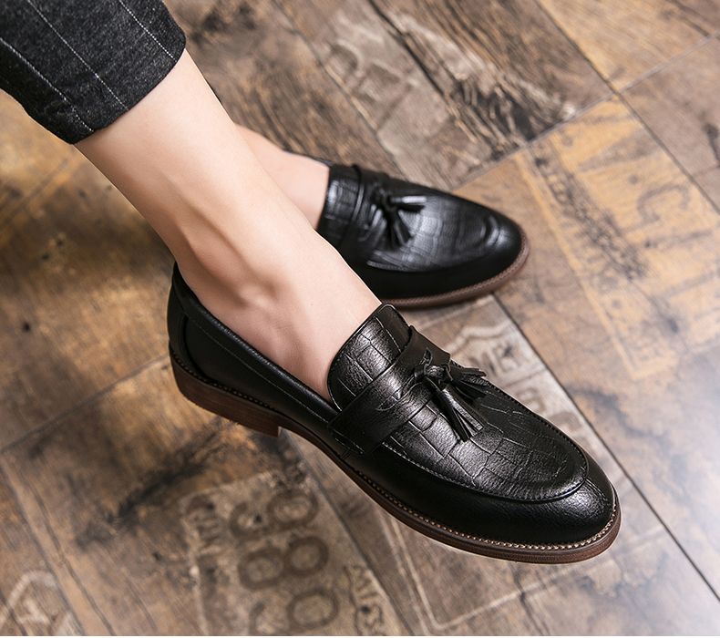 2022 Leren Casual Heren Loafers Band Slip On Mannelijke Dress Schoenen Vrijetijds Stijl Grote Maat 38-47 Goede Slijtvaste Zool_voghion.com