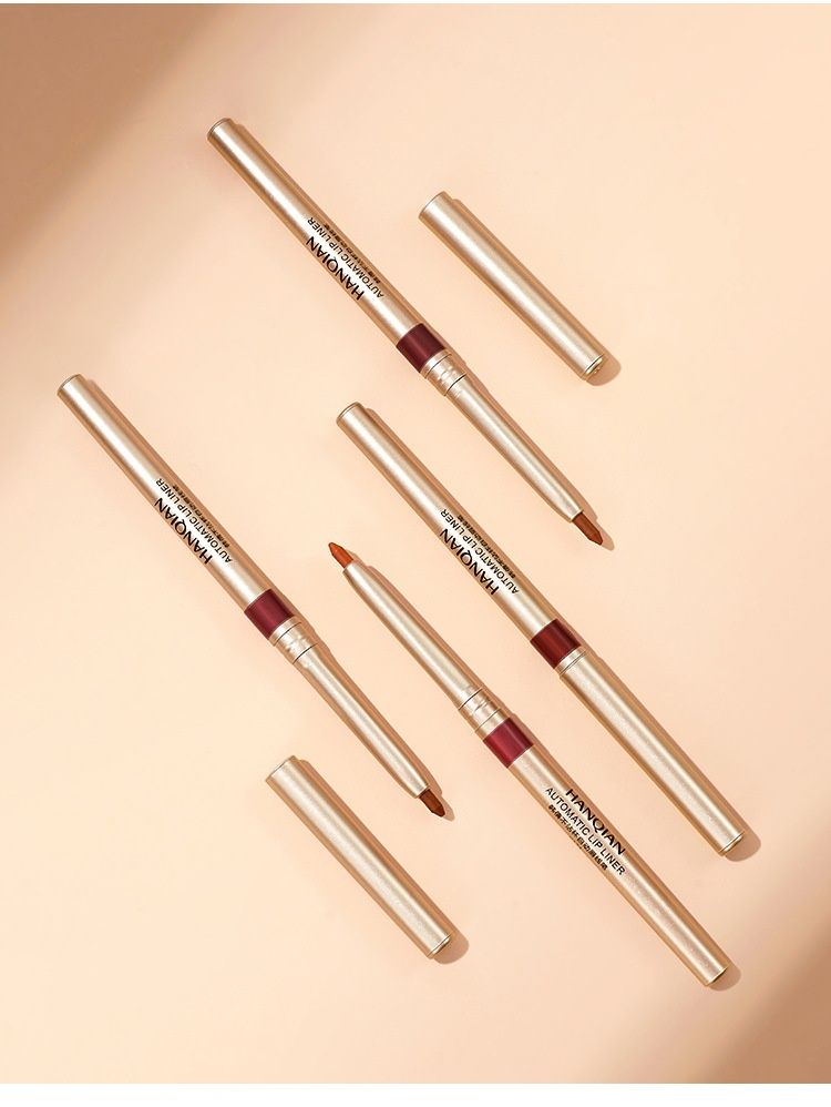 Automatic Rotation Lipliner Lipstick Pen Waterproof Durable Matte Female Hook Line Lipstick Makeup_voghion.com