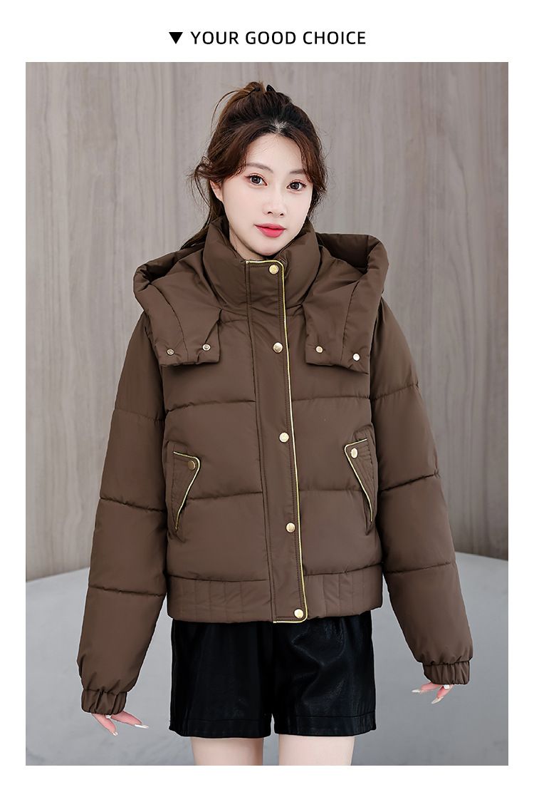 Kurze Pufferjacke für zierliche Figuren – voluminöse Steppjacke mit strukturiertem Reverskragen (5 urbane Neutraltöne, erweiterte Größenauswahl)_voghion.com