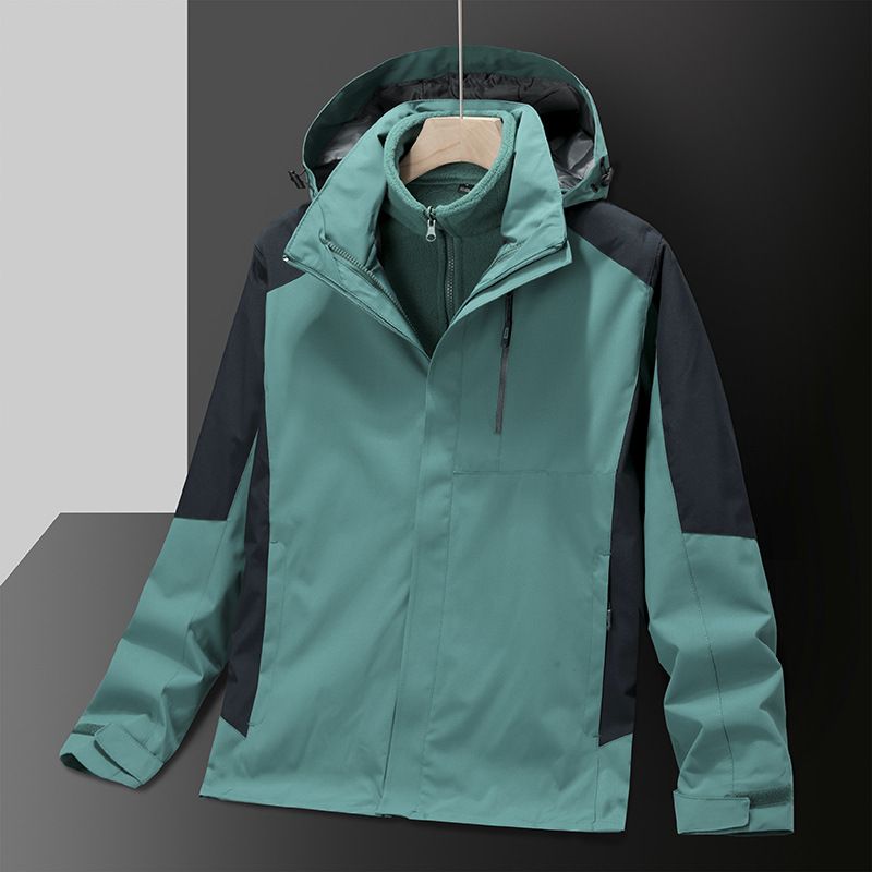 Giacca 3 in 1 da uomo e da donna, alpinismo, antivento, impermeabile, con fodera in pile staccabile, cappotto da esterno per coppia_voghion.com