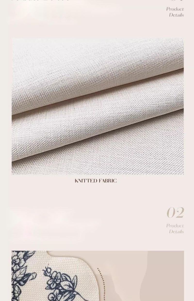 Silent Wind Tablecloth Waterproof Heat Resistant Wash-Free Linen Feel Fabric Dining Mat Light Luxury High-end Sense Lace_voghion.com