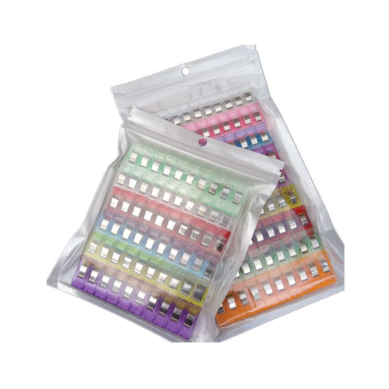 Neuer grenzüberschreitender Positionierungsrand, weißer und roter Kunststoff-Axt-Clip 33, Patchwork, fester mittlerer Nähclip_voghion.com