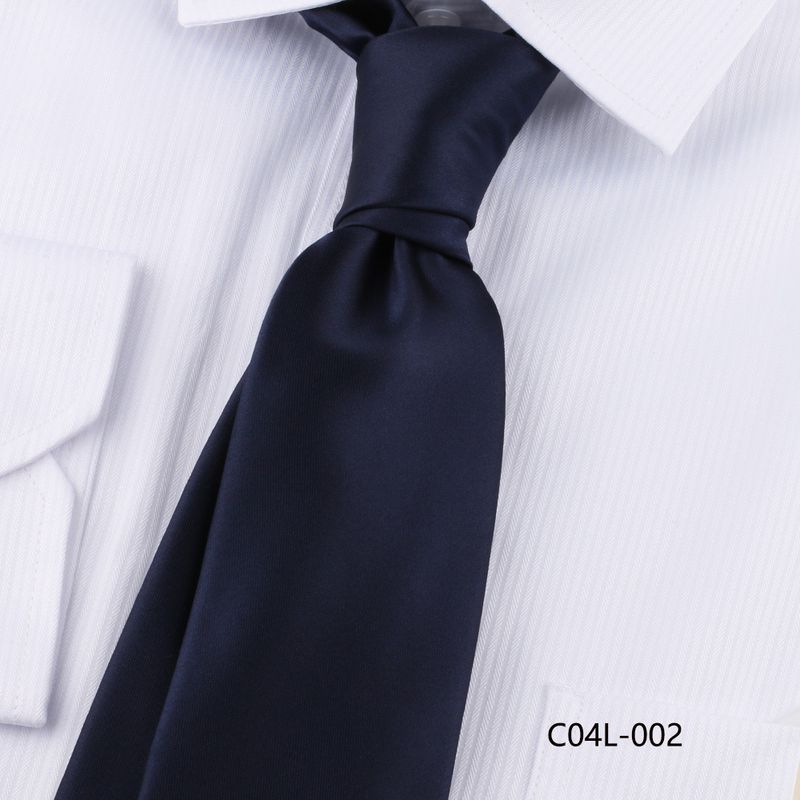 Cravate de costume décontractée pour homme, 7 cm, tricotée à la main, couleur unie, noire, accessoire de costume_voghion.com