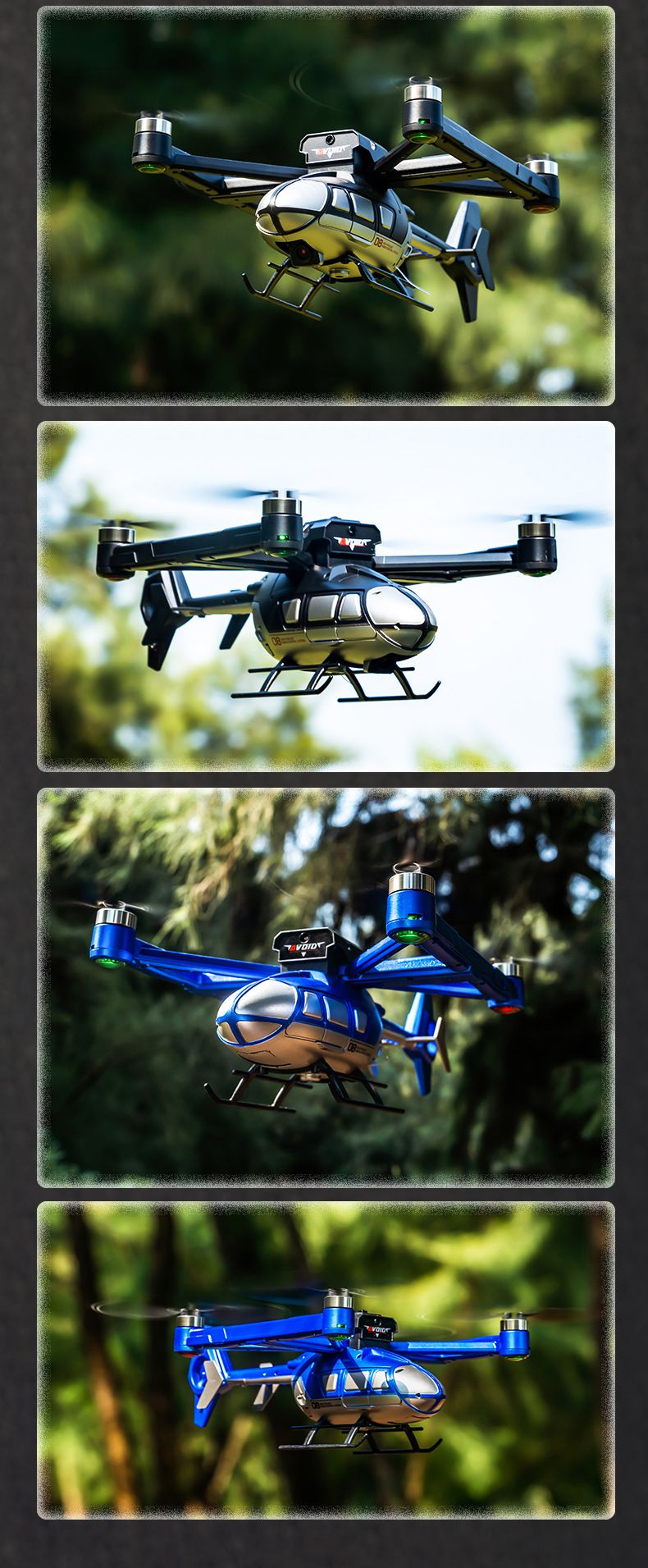Brinquedos Inteligentes Exportação Novo Produto Simulação Modelo Helicóptero Sem Escova Transmissão Inteligente de Imagem Fotografia Aérea Aeronave Brinquedo Drone_voghion.com