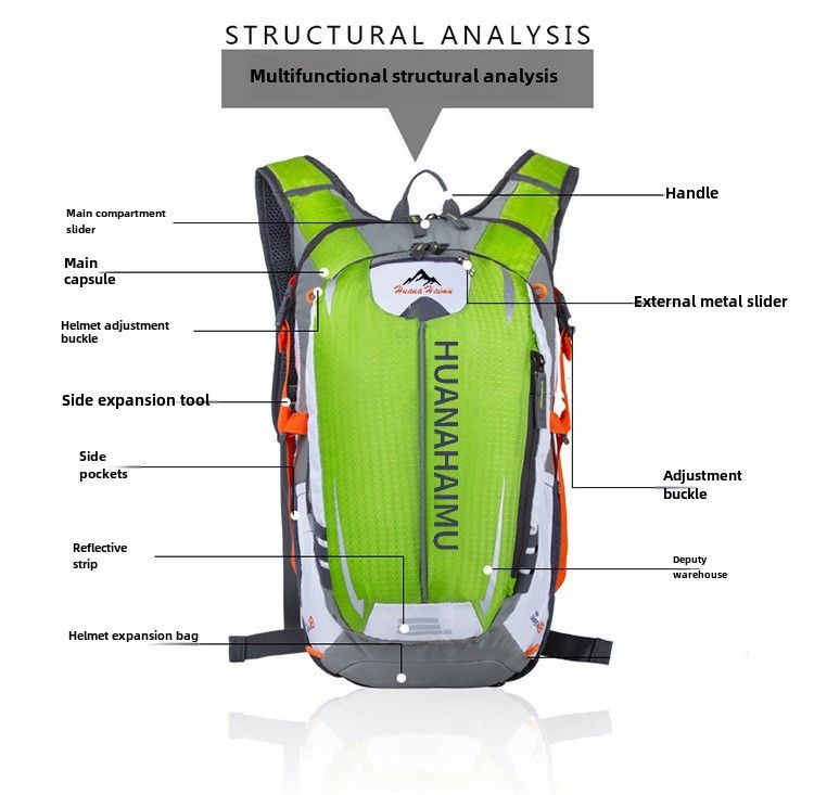 Warneim Sac à Dos d'équitation Multifonctionnel imperméable et Respirant Sac à Dos de Sport VTT Sac à Eau Sac à Dos_voghion.com