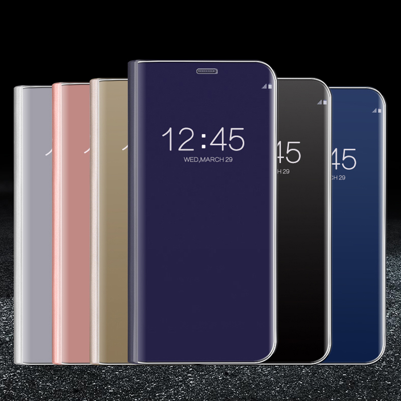 Mirror Flip Case For Samsung Galaxy A03 A04S A12 A13 A14 A21 A22 A24 A33 A32 A42 A50 A51 A52 A53 A54 A71 A72 A73 A82 A91 M14 M33 M51 M53 M23 Covers_voghion.com