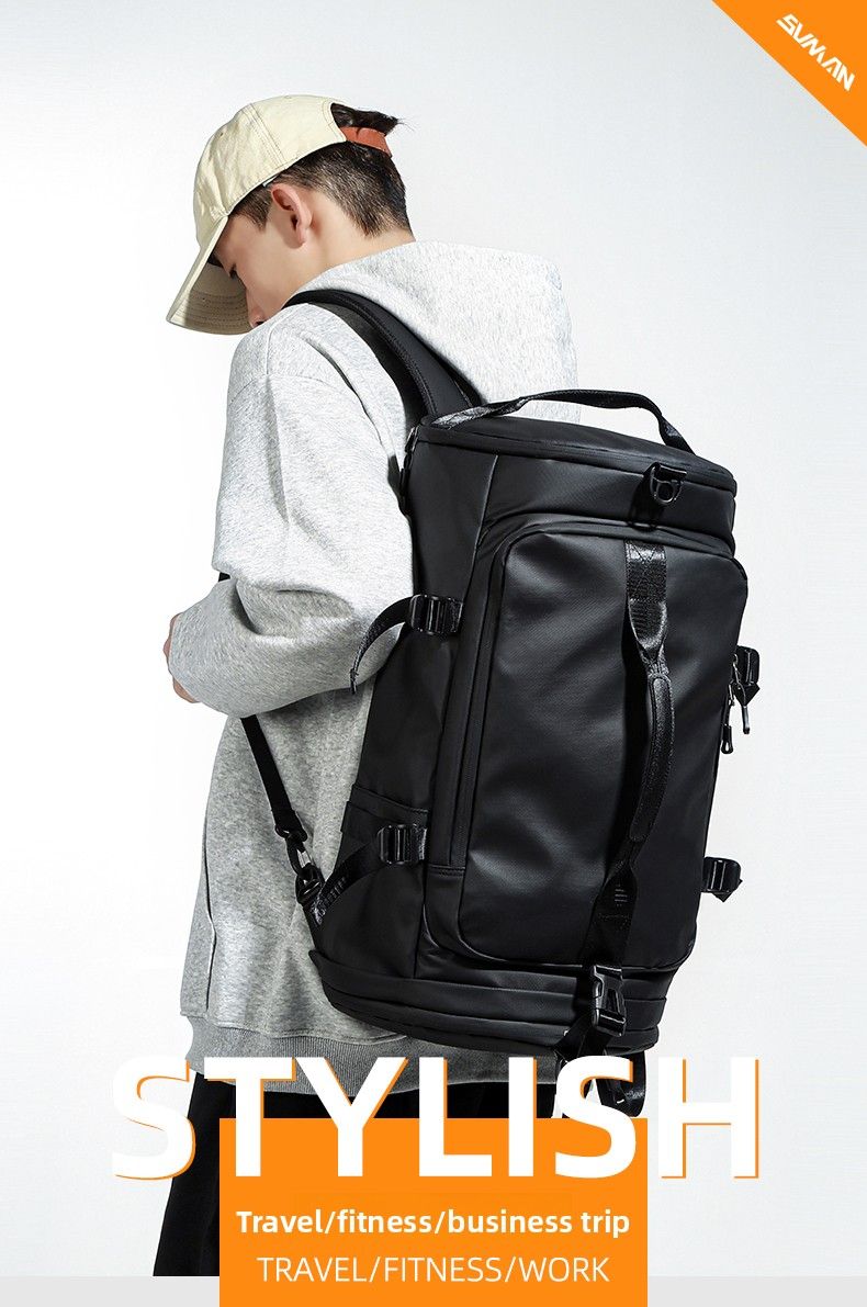 Men's Backpack Outdoor Cycling Multifunctional Travel Business Trip Fitness Large Capacity Sports Hiking Bag_voghion.com