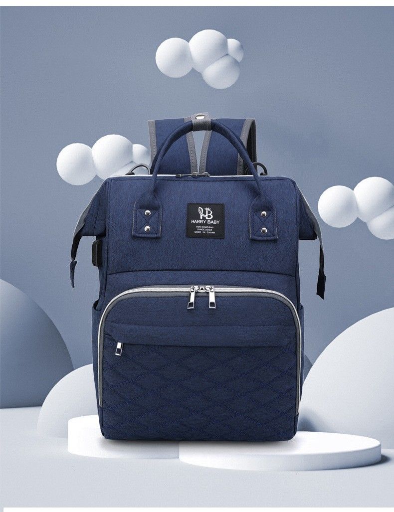 Diaper Bags Backpacks New Large Capacity Multifunctional Mom Usb Charging Oxford Cloth Portable Mother and Baby Bag_voghion.com