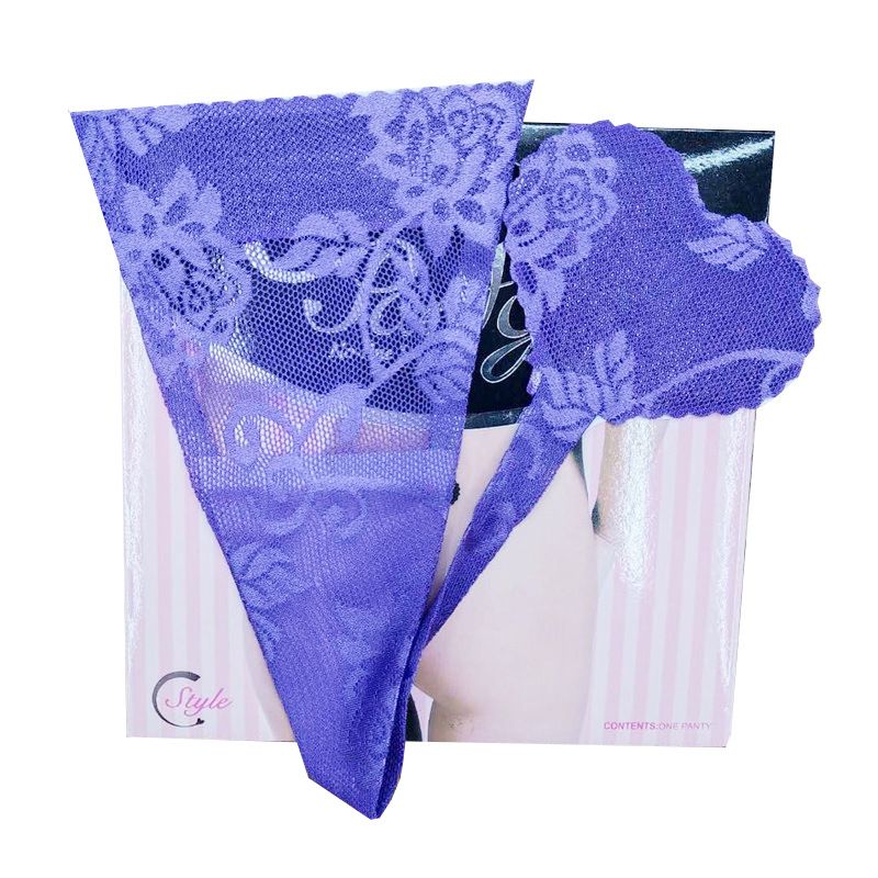 C-Pants Lingerie sexy pour femme Tentation Dentelle Invisible Une-Pièce Chat C-String_voghion.com