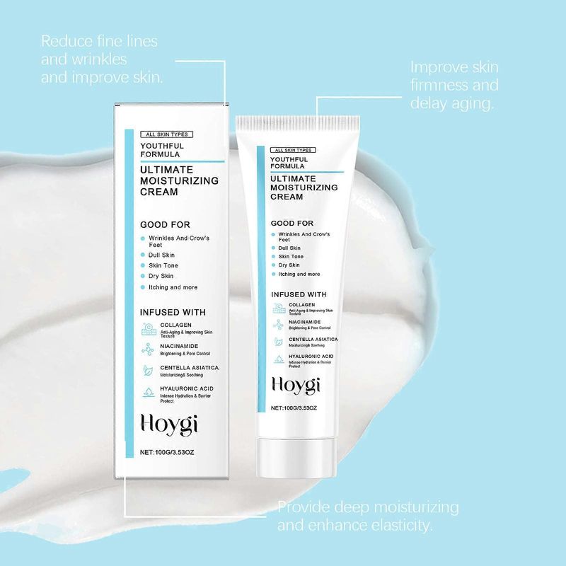 Ultimate Moisturizing Cream, Centella Asiatica Facial Moisturizing Cream, Day And Night Anti-Aging Cream, Smooth Skin, Anti-Wrinkles, Nourishes And Mo_voghion.com