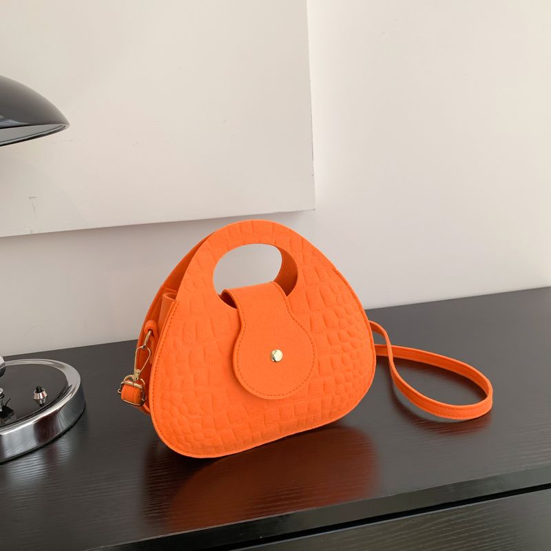 Solid Color Temperament Women's Bag Underarm Bag Casual Shoulder Bag Hand Carry Small Square Bag_voghion.com