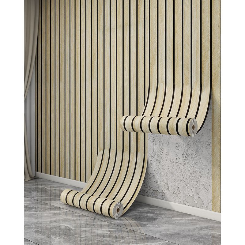 Thickened Self-Adhesive Grid Stickers Waterproof Moisture-Proof Wood Grain Living Room TV Background Wall_voghion.com
