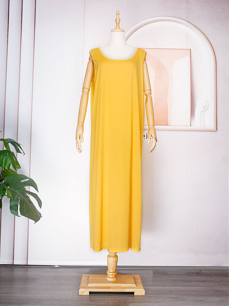 Roupas femininas bordado renda solta manga morcego vestido robe três peças colete com lenço na cabeça_voghion.com