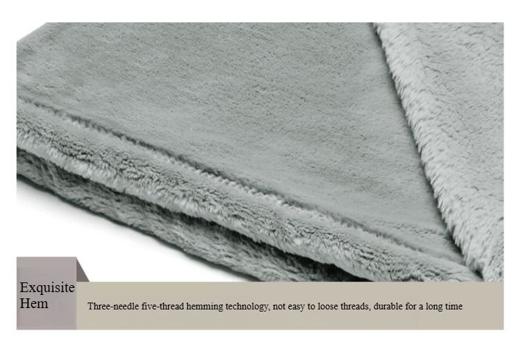 New Flannel Blanket Solid Color Milk Fleece Multi-functional Blanket Office Nap Sofa Blanket_voghion.com