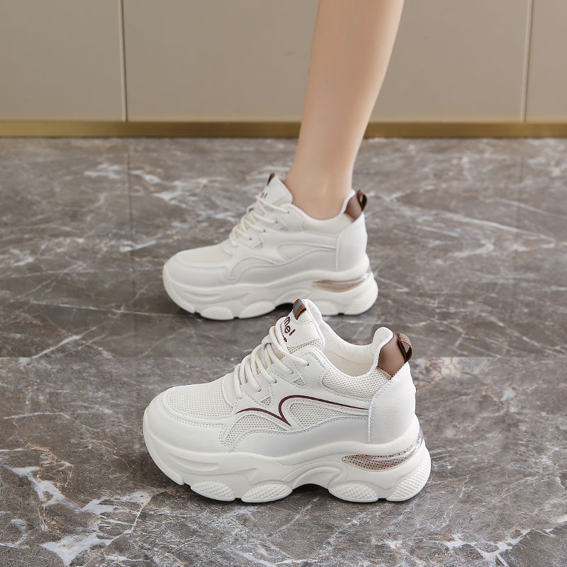 Shoes,Dad's Double Mesh Breathable Casual Sneakers,Women's Petite Height Increase_voghion.com