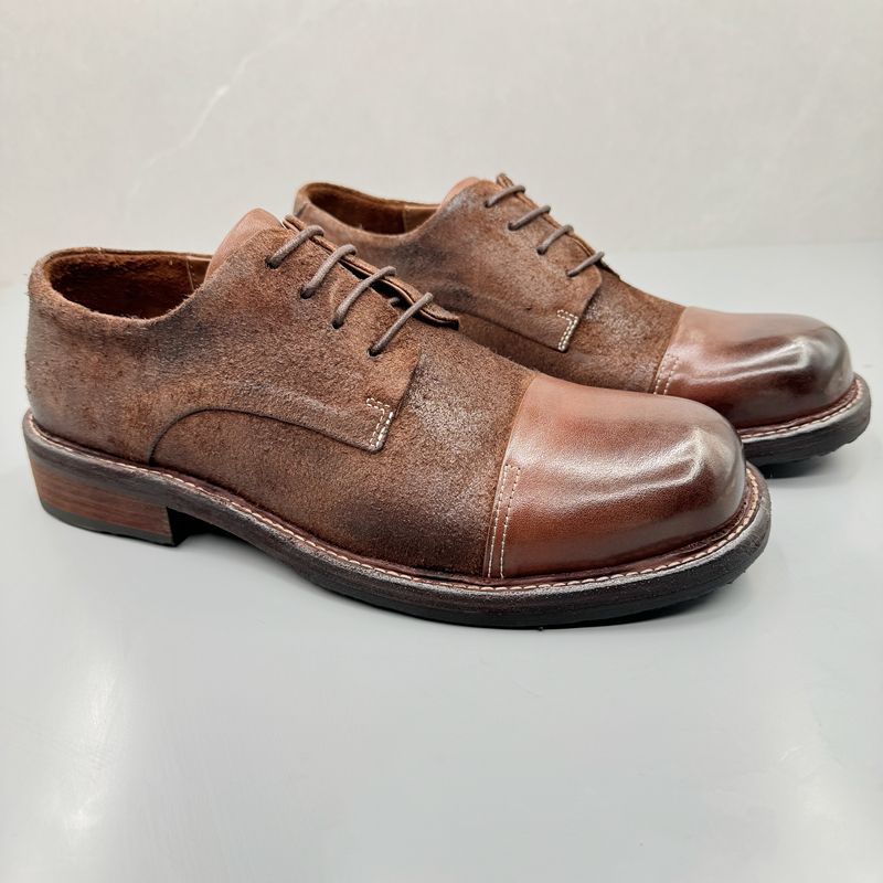 Schwere Industrie Waschen Pferd Haut männer Knappe Leck-Picking Außenhandel Business Großen Kopf GOOD YEAR Italien Handarbeit_voghion.com