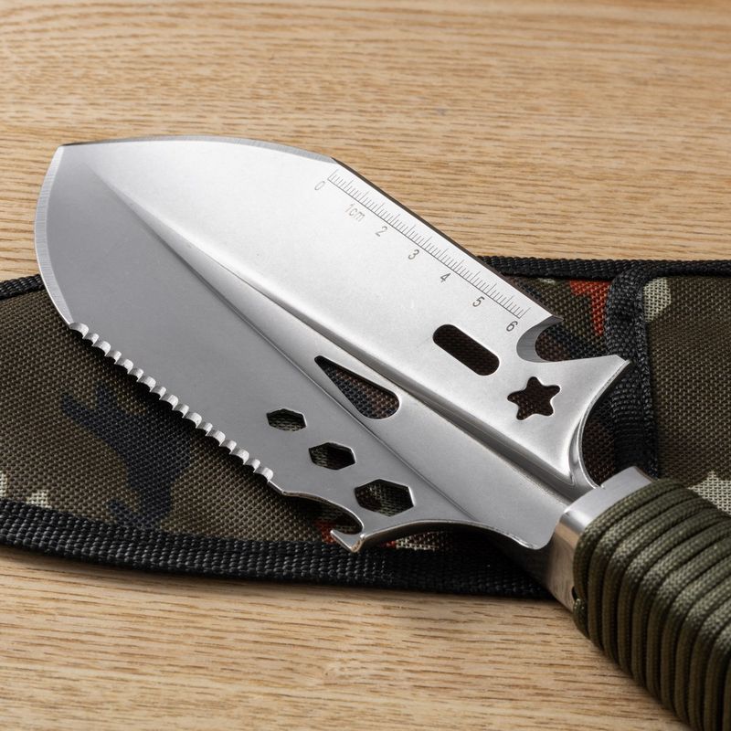 Mini pala da ingegnere per esterni in acciaio inossidabile, multifunzionale, attrezzatura da campeggio e sopravvivenza comoda, portatile, piccola, a mano_voghion.com