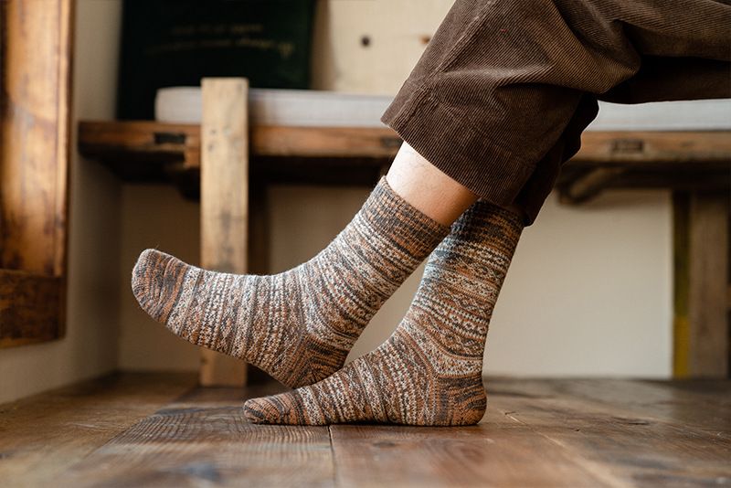 Calzini di lana da uomo invernali spessi più calzini caldi in velluto da uomo calzini da lavoro retrò lunghi calzini invernali in cotone calzini a tubo medio_voghion.com