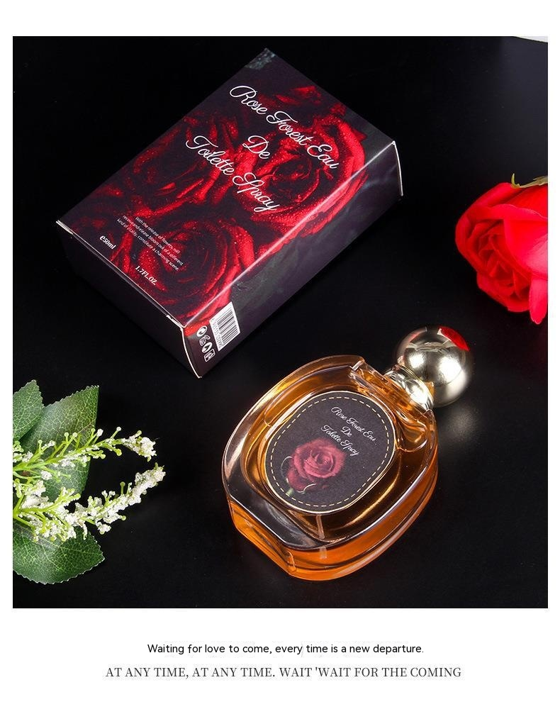 Britische königliche beliebte Marke Rose Forest Damenparfüm, lang anhaltender Duft, natürlicher Duftspray, 50 ml_voghion.com