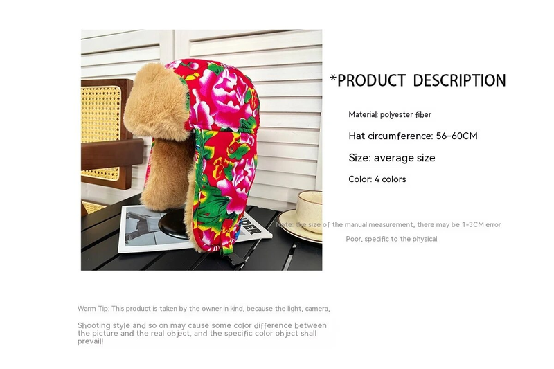 Cappello da uomo, calore invernale, protezione per le orecchie morbida e spessa, cappello Lei Feng da donna, gioventù alla moda, stile etnico, Nordest_voghion.com