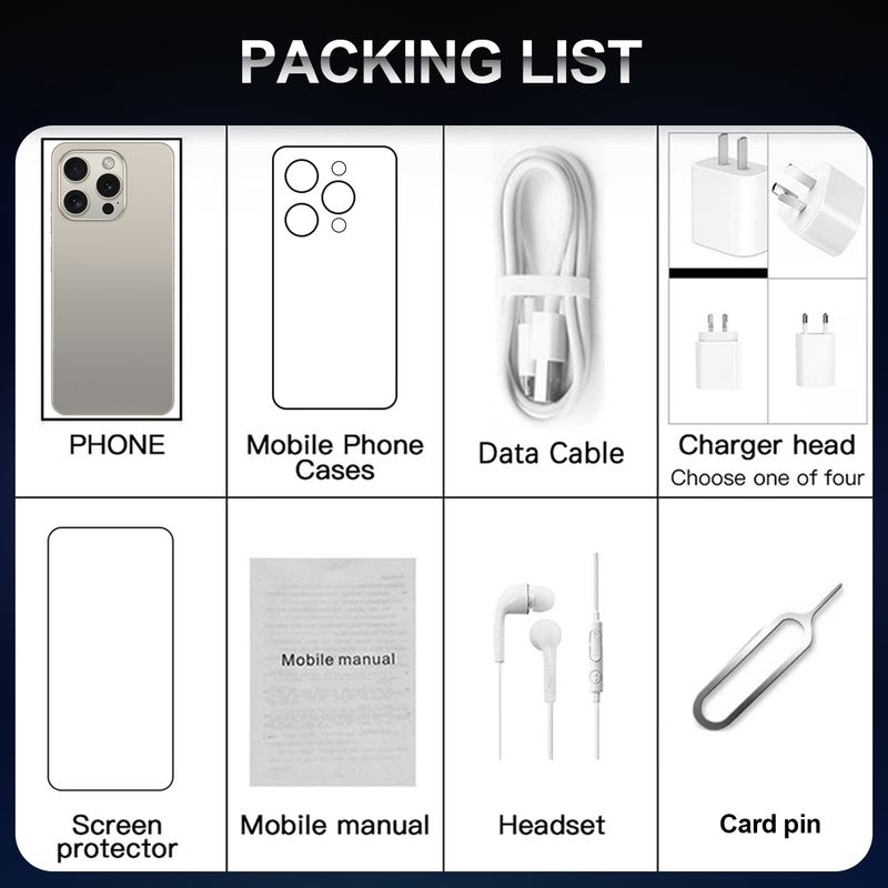 I15ProMax Smartphone 16 + 1T Android 7,3-Zoll-Großbildschirm Ozon Heißer Verkauf_voghion.com