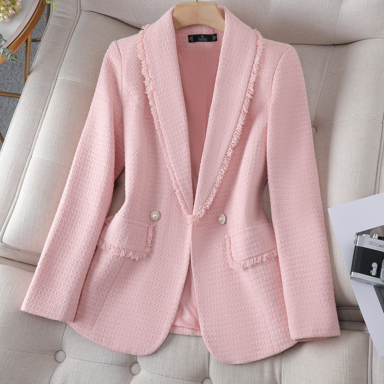Abbigliamento da donna, nuovo stile, top di alta gamma, abito in tweed con temperamento_voghion.com