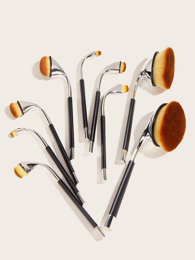 9 Make-up-Pinsel-Set, Schleppeimer, Lidschattenpinsel, Grundierungspinsel, Beauty-Tools GUJHUI_voghion.com