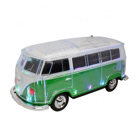EONKO WS-267BT Crystal Car Shape Bus Bluetooth Speaker with TF USB FM AUX Handsfree LED Light_voghion.com