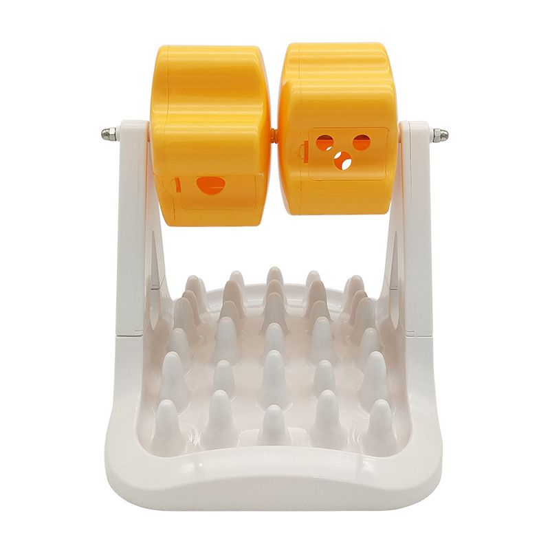 Pet Supplies Rotatable Automatic Cat Dog Slow Feeder Training Device Rolling Wheel Puzzle Food Dispensing Toy_voghion.com