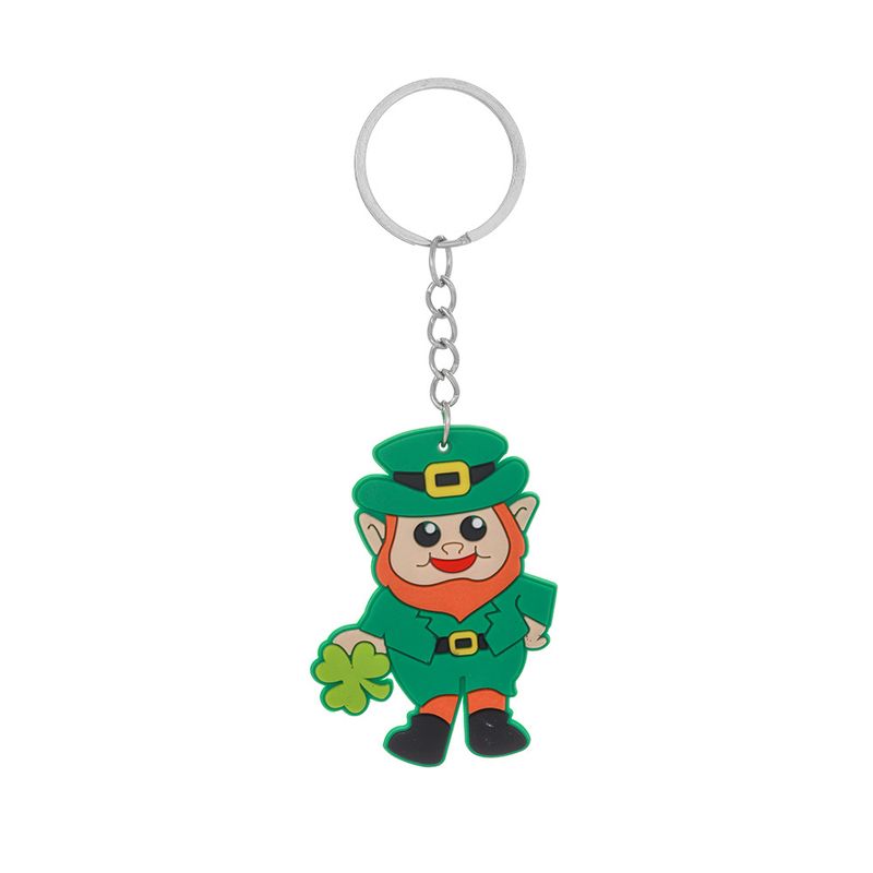 new Irish Festival keychain St. Patrick's Day shamrock keychain car ornaments_voghion.com
